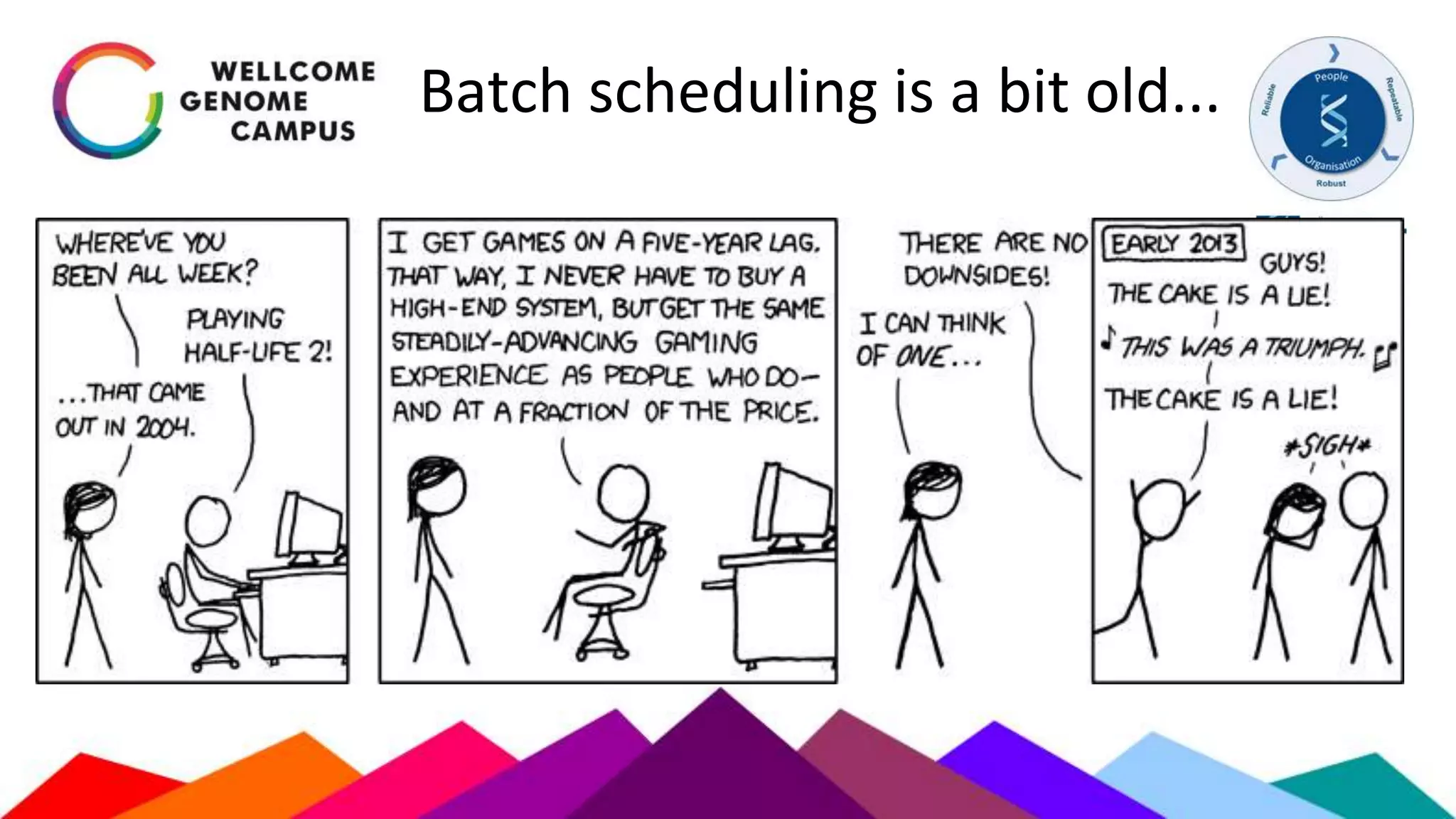 Batch scheduling is a bit old...
 