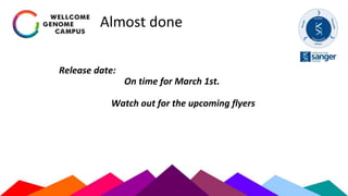 Almost done
Release date:
On time for March 1st.
Watch out for the upcoming flyers
 