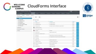 CloudForms Interface
 