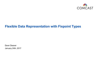 Flexible Data Representation with Fixpoint Types
Dave Cleaver
January 24th, 2017
 