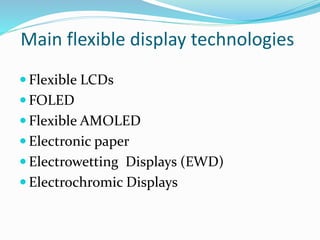 Flexible display | PPTX