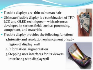 Flexible display | PPTX