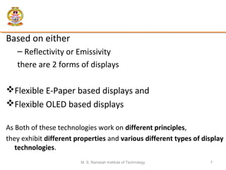 Display Technology Principles Flexible electronic displays | PPT