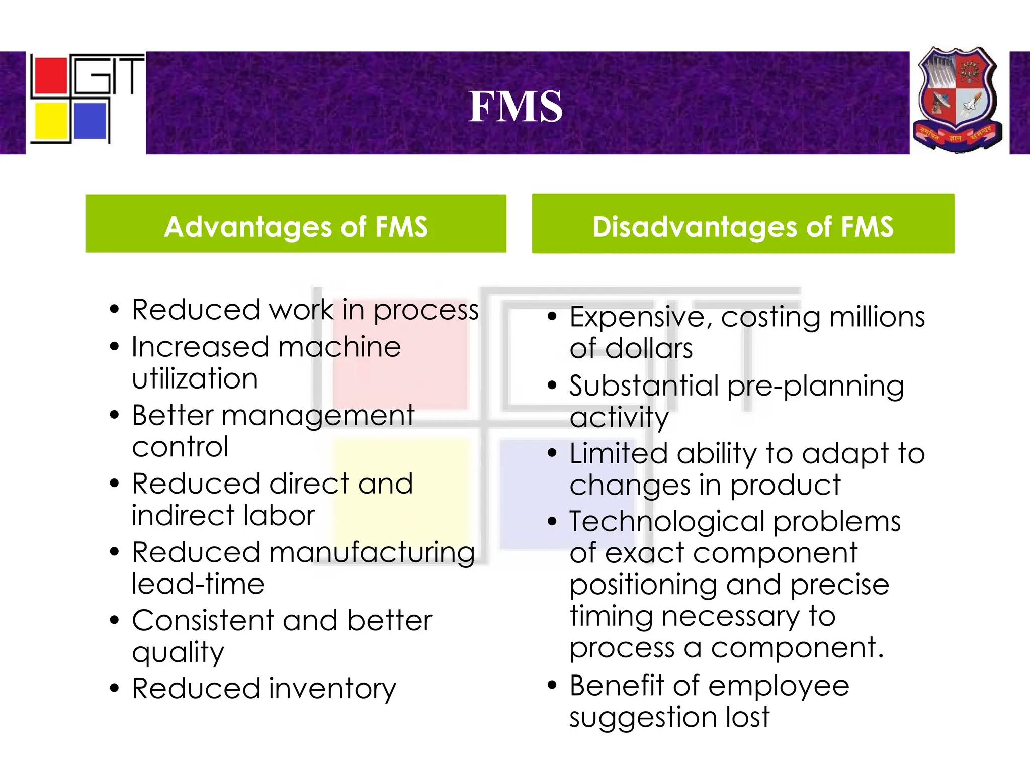 Flexible Manufacturing System (FMS) (CAM) | PPTX