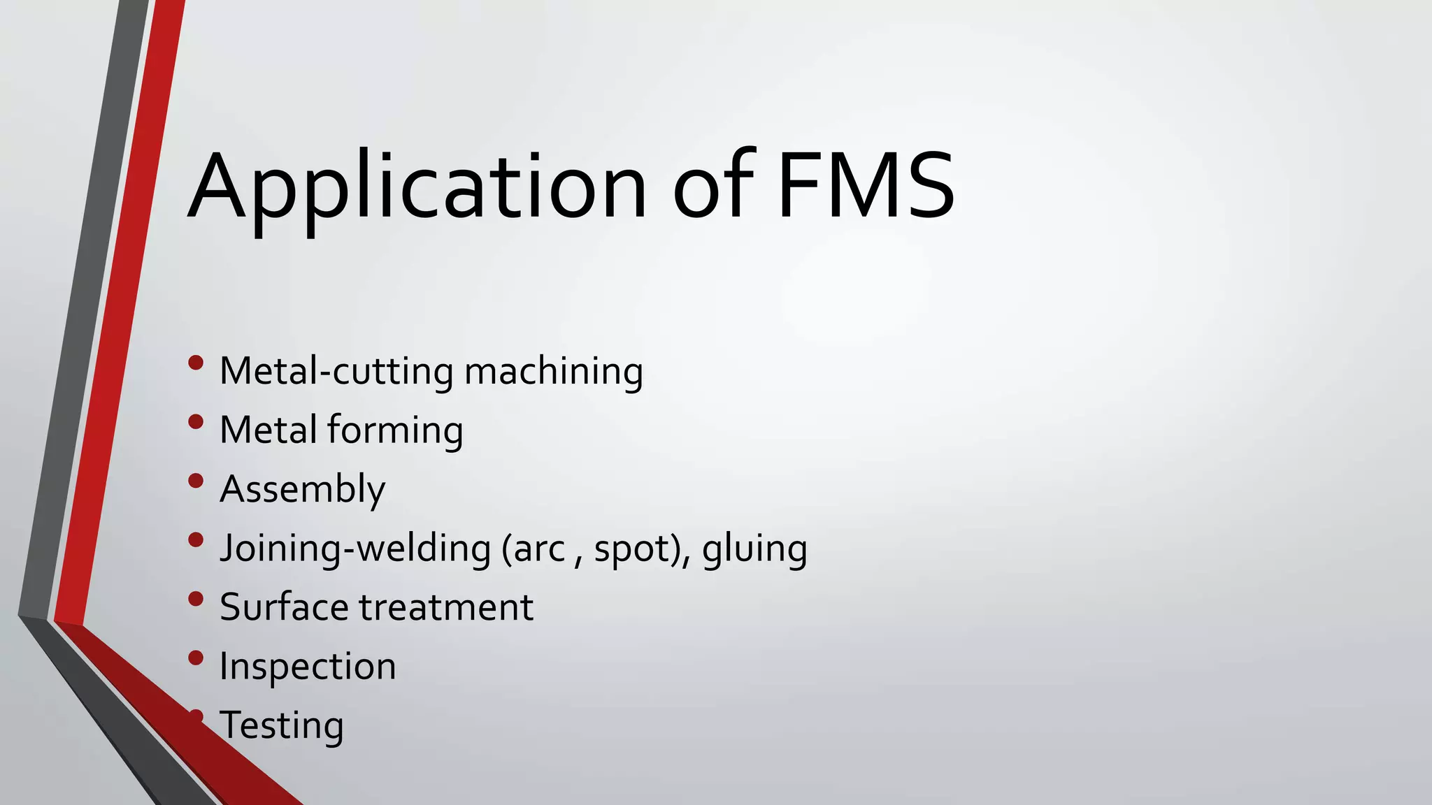 Flexible manufacturing system(FMS). | PPTX