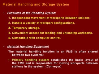 Flexible manufacturing systems 