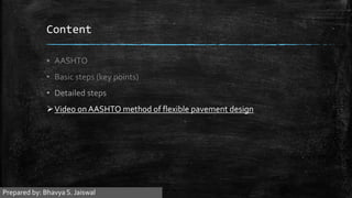 Flexible pavement design by aashto method | PPTX