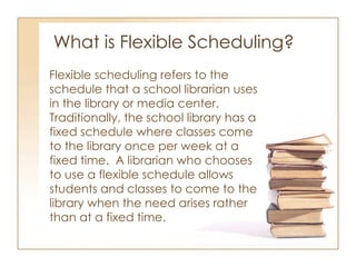 Flexible Scheduling Inservice | PPT