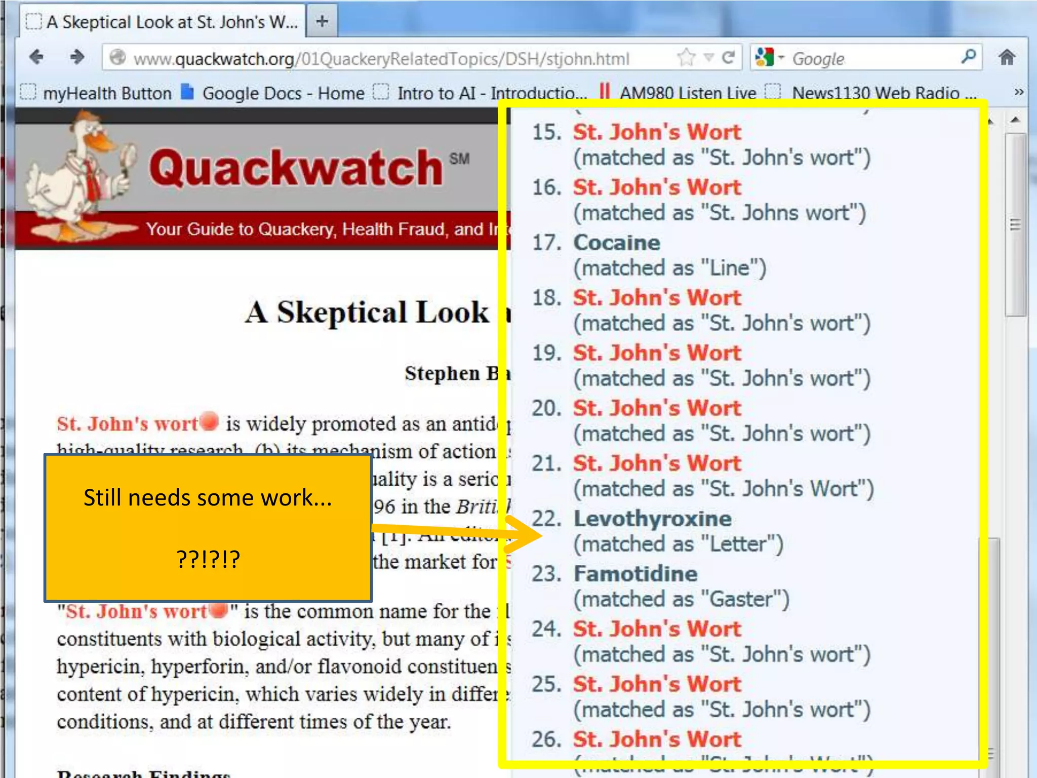 Still needs some work...

        ??!?!?
 