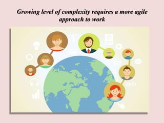 Growing level of complexity requires a more agile
approach to work
 