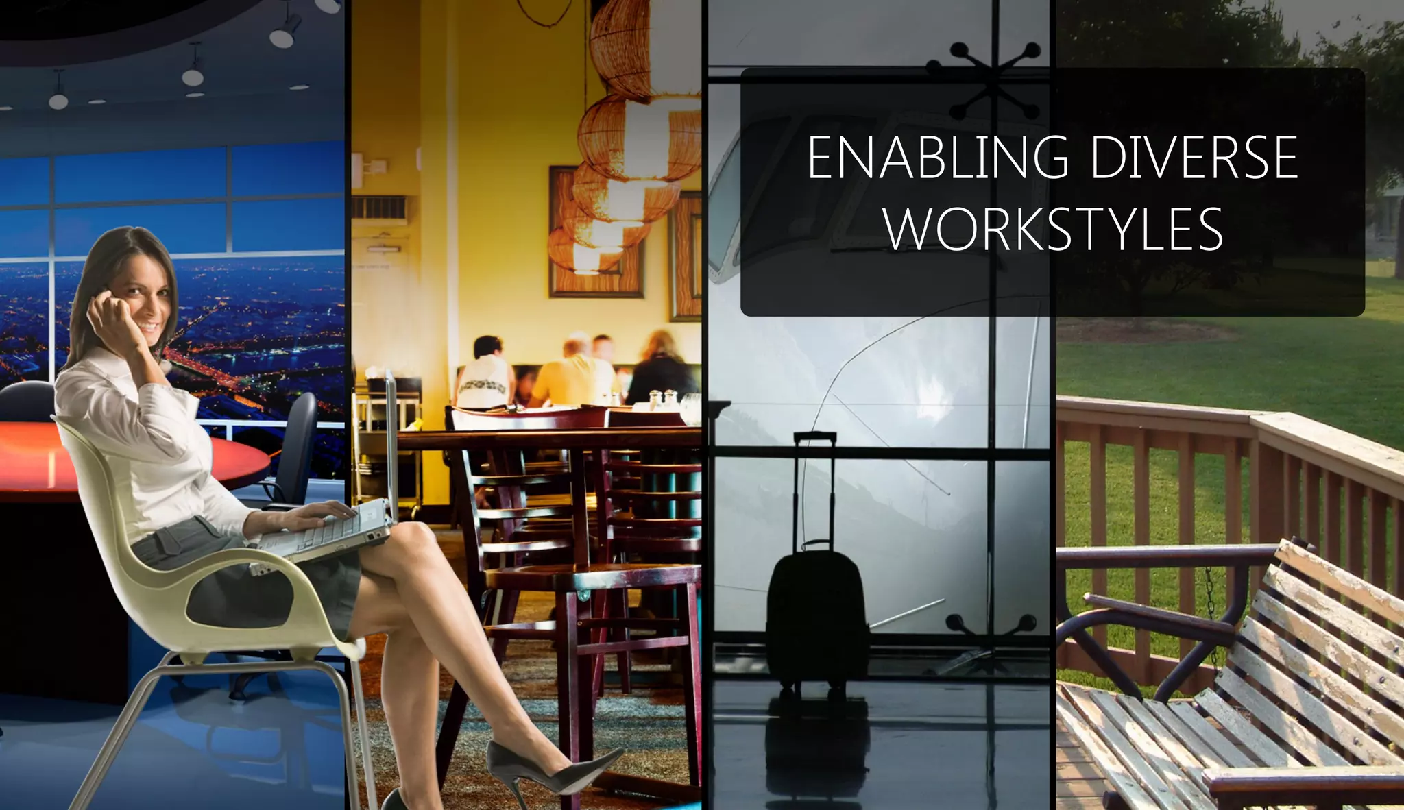 ENABLING DIVERSE
  WORKSTYLES
 