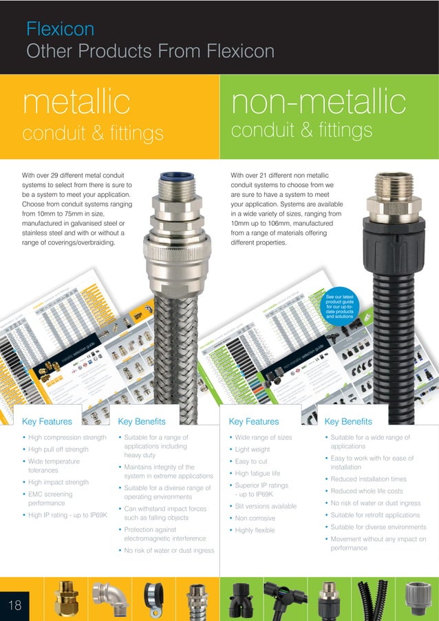 Flexicon Flexible Conduit Hazardous Areas ATEX Conduit Catalogue PDF