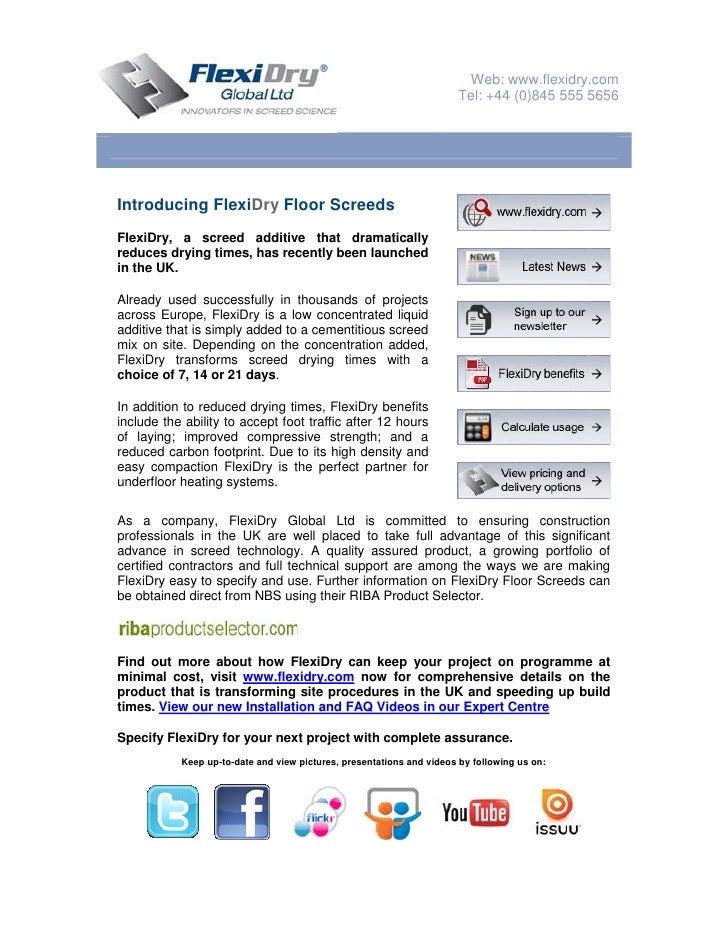 Flexidry Eintroduction