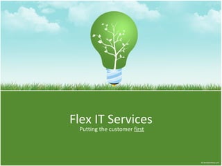 Flex IT Services Putting the customer  first 