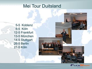 Mei Tour Duitsland



 5-5 Koblenz
 6-5 Köln
12-5 Frankfurt
13-5 München
14-5 Stuttgart
26-5 Berlin
27-5 Köln
 