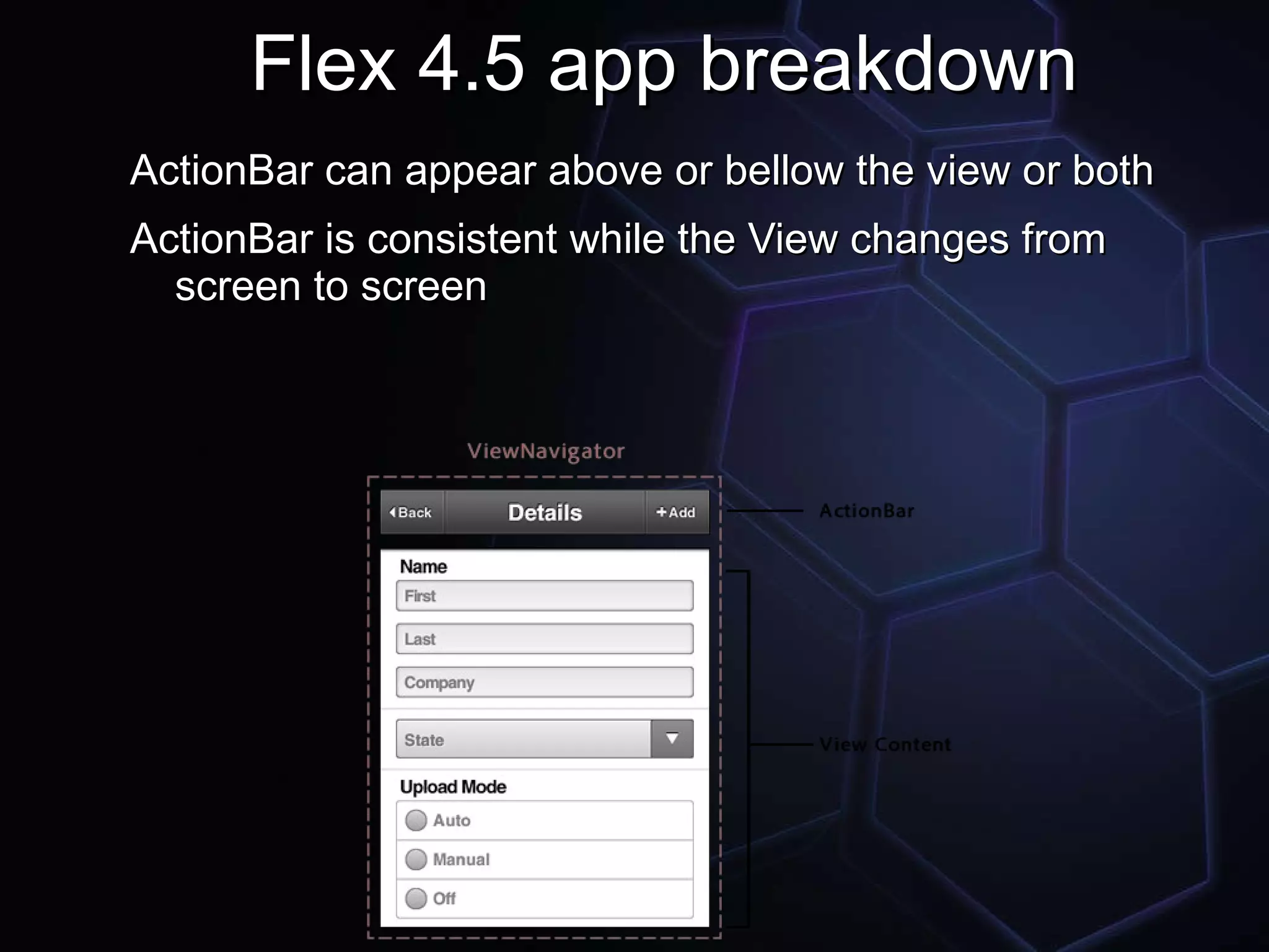 New in Adobe AIR 3 AIR Native Extensions (ANE) ANE can be bundled into the hardware 