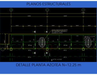 PLANOS ESTRUCTURALES
DETALLE PLANTA AZOTEA N+12.25 m
 