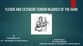 Comprehensive Overview of Flexor and Extensor Tendon Injuries of the ...