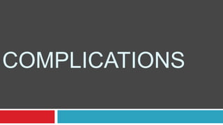 COMPLICATIONS
 