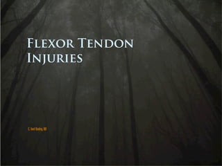 Flexor Tendon
Injuries




C. Noel Henley, MD
 