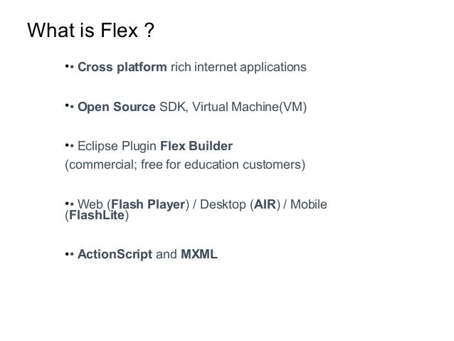 Apache Flex Overview