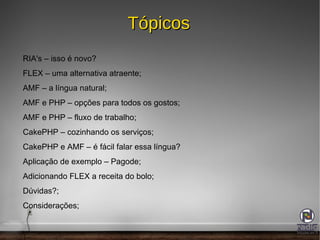 Tópicos RIA's – isso é novo? 