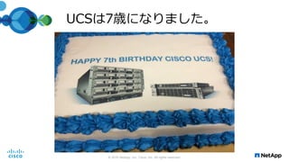 UCSは7歳になりました。
© 2016 NetApp, Inc. Cisco, Inc. All rights reserved.
 