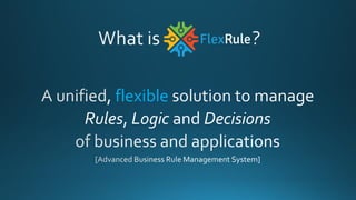 Business rules management system PPT