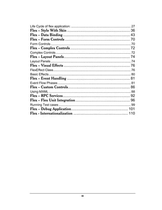 Flex Programming Flex tutorial | PDF