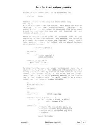 Flex tutorial | PDF
