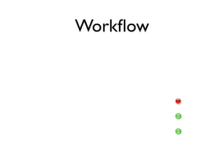Workﬂow
 