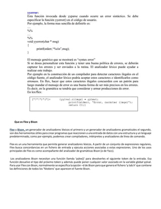 Flex y bison | PDF