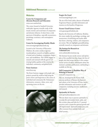 Forgiveness Project Example Conversations About Forgiveness Guide | PDF