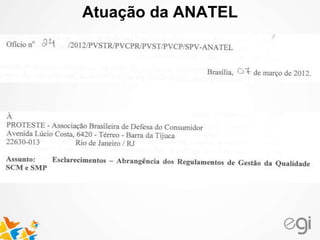 Atuação da ANATEL 
 