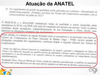 Atuação da ANATEL 
 