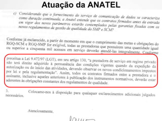 Atuação da ANATEL 
 