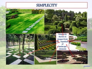 SIMPLECITY
www.pinterest.co
m
Simplicity
shown in
images from
the repetition
of
landscape
elements
 