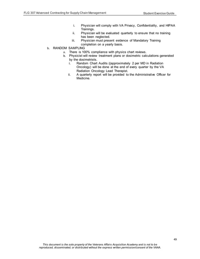 VA Supply Chain 100 Student Exercise Guide PDF