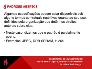 PADRÕES e LICENÇAS