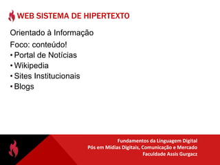 XHTML 1 – em 2000, trata-se do HTML4 em XML