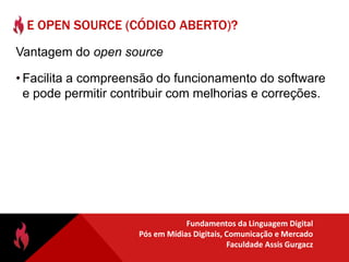 Possui aceitação pública generalizada mas não cumpre os requisitos para ser aberto.