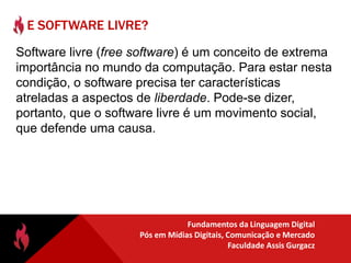 Podem ser formatos cujas especificações não estão publicamente disponíveis ou cobram royalties para implementação.Padrões FechadosSoftware licenciado sob direito exclusivo do detentor do copyright. Ao titular da licença é dado o direito de usar o software sob certas condições, mas restrito de outros usos, tais como a modificação, distribuição complementar, ou engenharia reversa.
