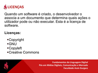 E Open Source (Código Aberto)?Vantagem do open sourceFacilita a compreensão do funcionamento do software e pode permitir contribuir com melhorias e correções.