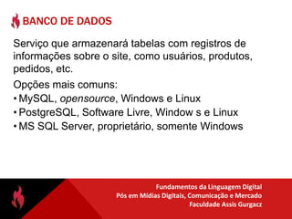 Protocolo HTTP - códigosO primeiro dígito do Status-Code define a classe da resposta. Os 2 dígitos finais definem um significado específico. 1xx: Informacional - Requisição recebida, processo continua;2xx: Sucesso - recebida, compreendida e aceita com sucesso;3xx: Redirecionamento (Transitório) - Deve haver ação consecutiva para que a requisição seja completada;4xx: Erro Cliente - A requisição enviada pelo cliente contém sintaxe errada ou não pode ser atendida;5xx: Erro Servidor - O servidor falhou em atender requisição aparentemente válida. Erros e exceções em programas (Java, .NET, PHP etc.) e servidores são casos típicos destes erros.