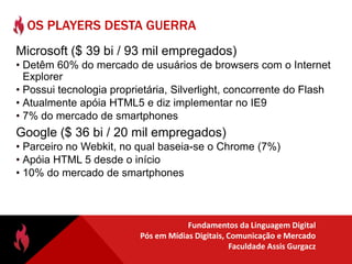 CAMADAS E TECNOLOGIAS DE CONTEÚDO PARA WEB