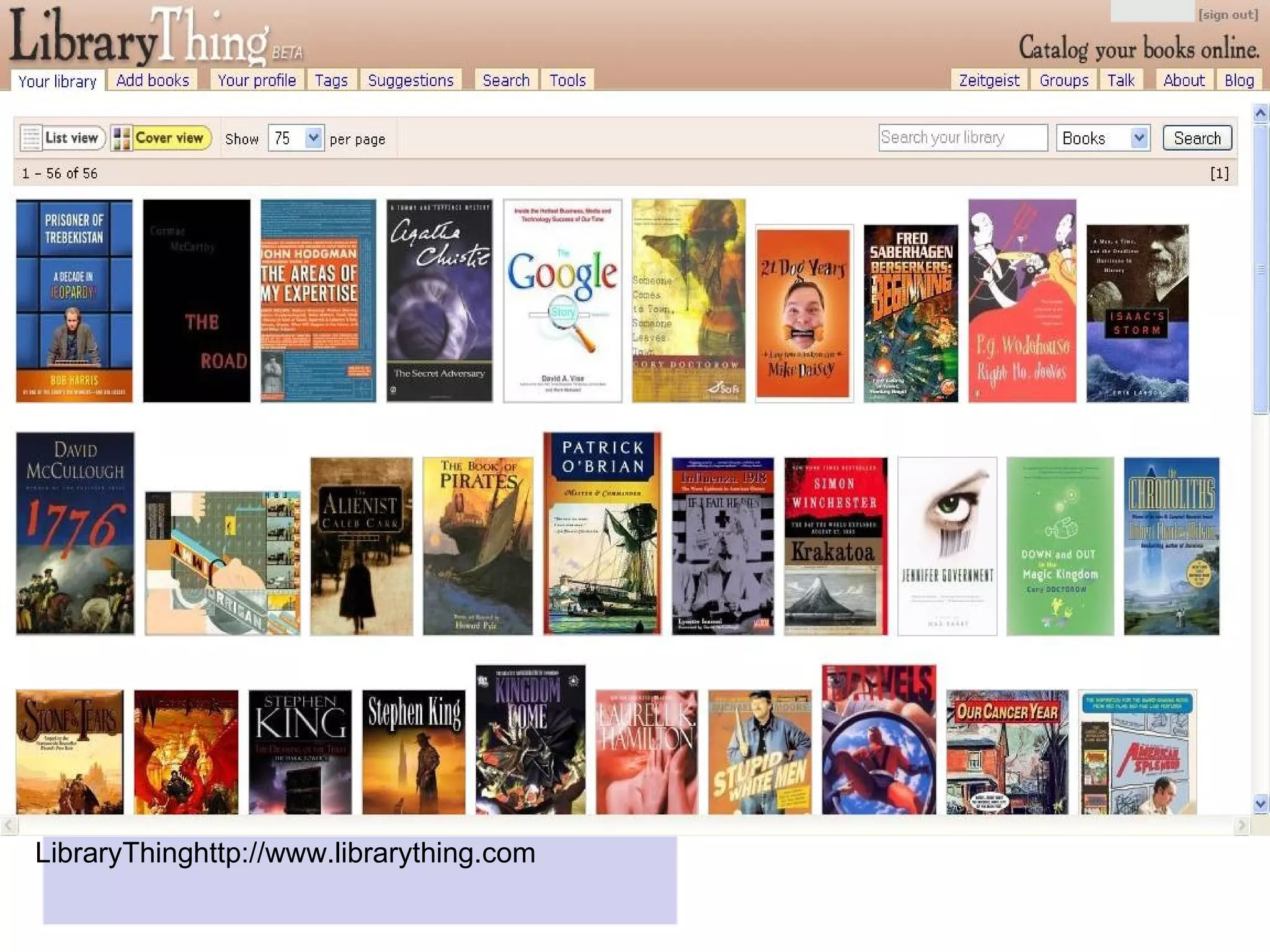 LibraryThinghttp://www.librarything.com
 