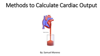 Methods to Calculate Cardiac Output
By: Samuel Moreno
 