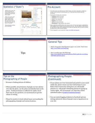 Flickr Tactical Guide