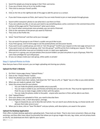 Flickr Tactical Guide