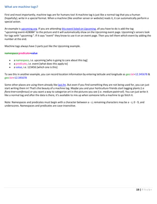 Flickr Tactical Guide